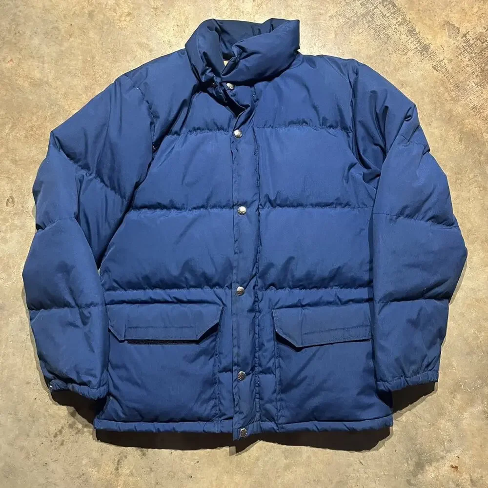 Vintage 70s The North Face Blue Talon Down Puffer Jacket